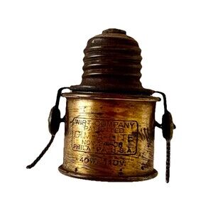 Antique Patent Nov 24 1908 Wirt Co Screw in Light Dimmer Dim-A-Lite USA - WORKS!
